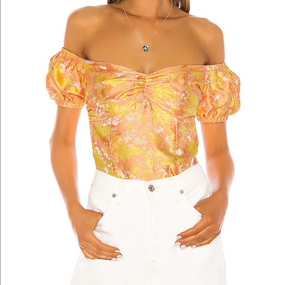 Song of Style Tops - Song of Style Clementine Top in Sunset Pink/ Size: XXS